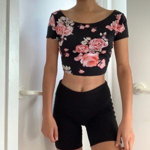 Floral crop top